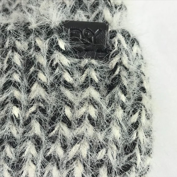 New Pom Pom Faux Fur Beanie Hat Winter Warm Gray White - NORDSTROM, Vegan main image 6